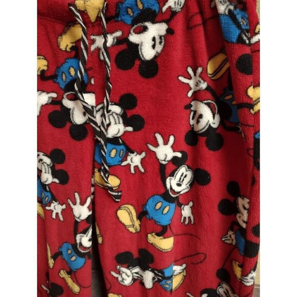 Disney Mickey Mouse Women's Large (12-14) Fleece Lounge Pants 36x28 - Picture 3 of 4
